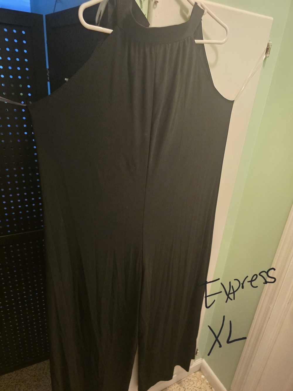 Express Black Halter Jumpsuit